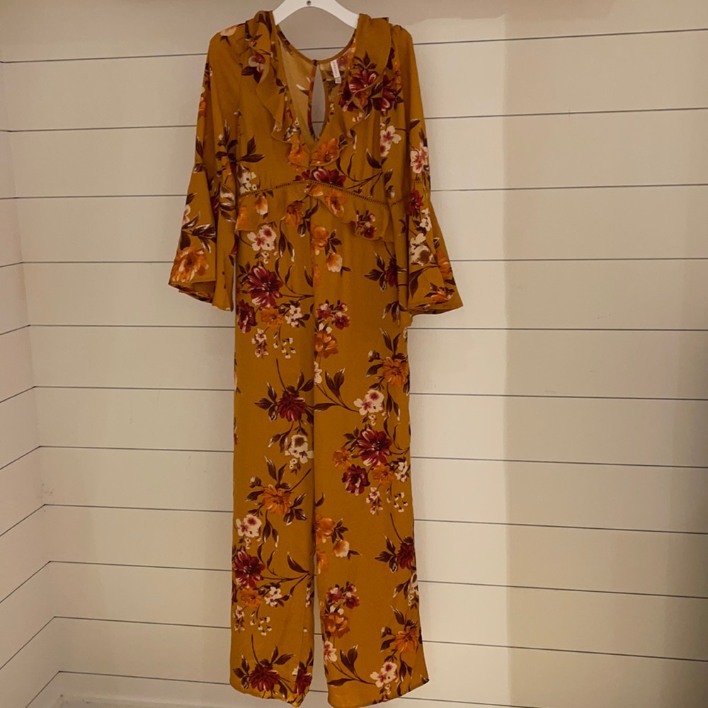 Xhilaration Floral Jumpsuit